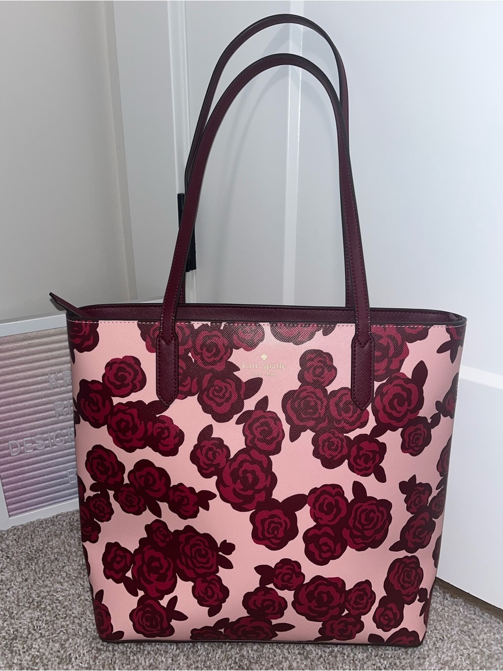 Kate Spade Brynn Rose Florets Tote - Picture 2 of 7